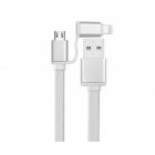 Cavo USB 2in1 - micro USB e iOS 7.9 - dati e carica per Android e Apple - DEVIA Magic